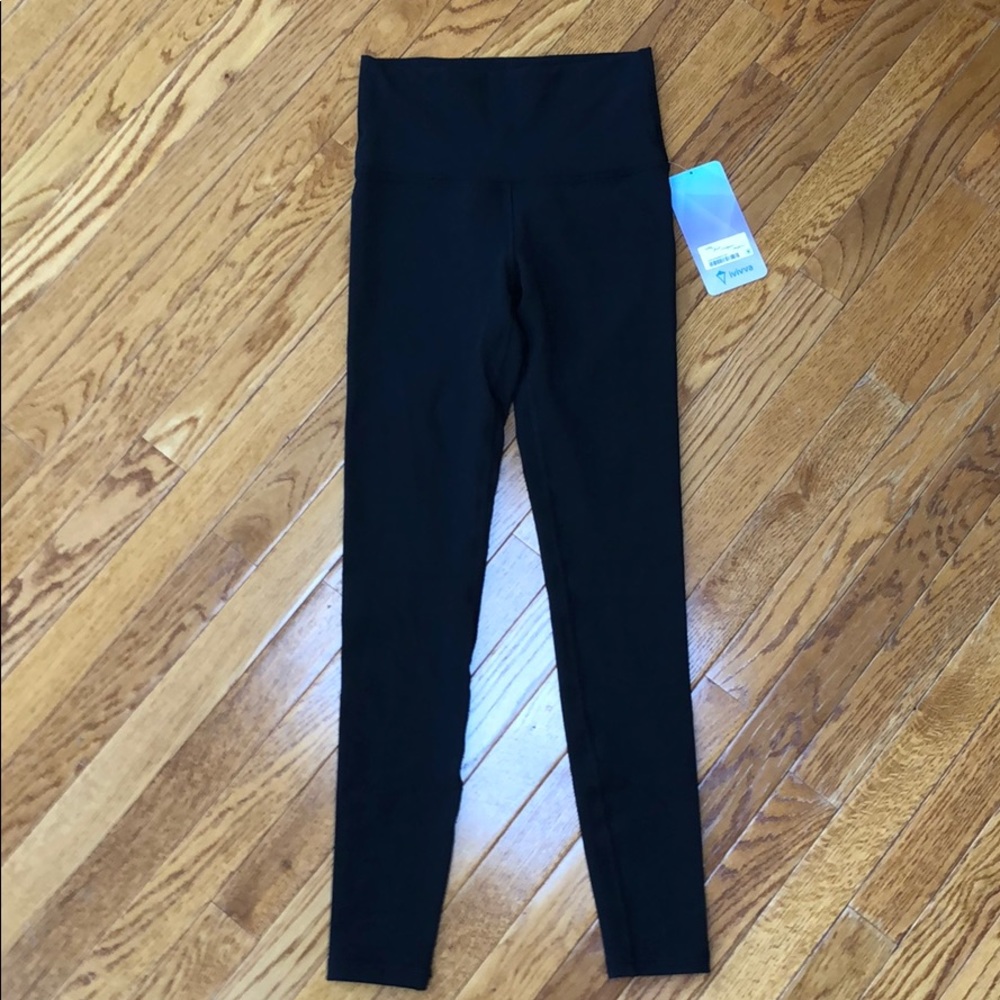 Ivivva Lululemon Black Rhythmic Tights High Low 12